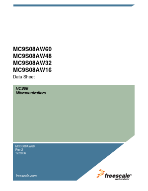 MC9S08AW32 Datasheet PDF Freescale Semiconductor