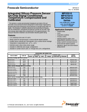 MPVZ5010G Datasheet PDF Freescale Semiconductor