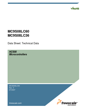 MC9S08LC60LK Datasheet PDF Freescale Semiconductor