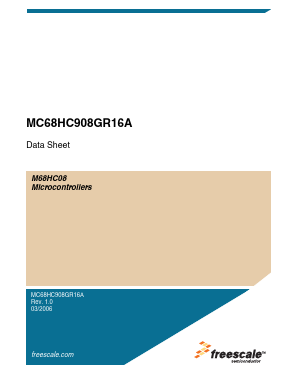 MC908GR16ACFJE Datasheet PDF Freescale Semiconductor
