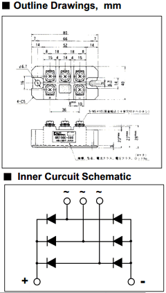 6RI100E Datasheet PDF Fuji Electric