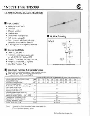 1N5391 Datasheet PDF Fuji Electric