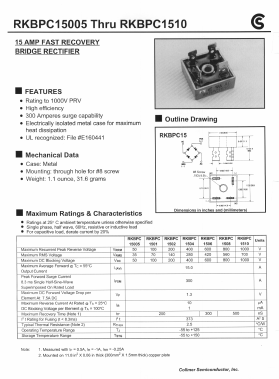 RKBPC15005 Datasheet PDF Fuji Electric