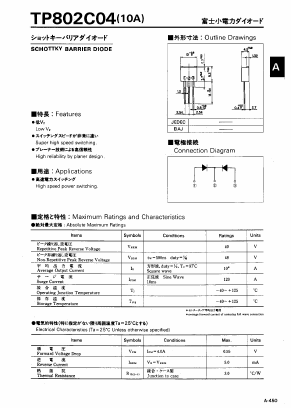 TP802C04 Datasheet PDF Fuji Electric