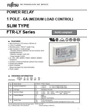 FTR-LY Datasheet PDF Fuji Electric