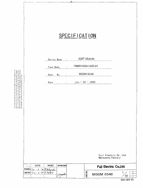 7MBR15SA120D-01 Datasheet PDF Fuji Electric