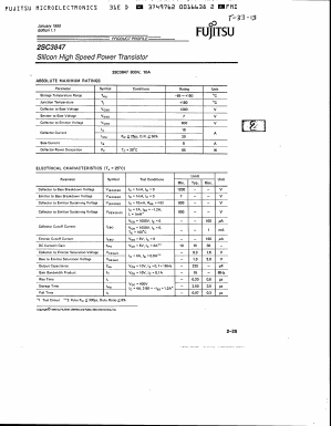 C3847 Datasheet PDF Fujitsu
