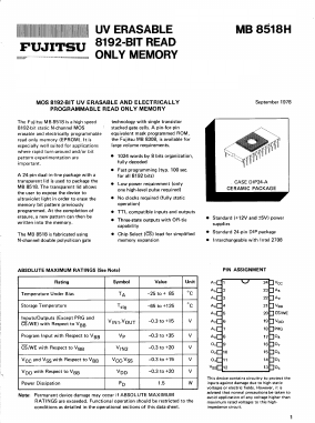 MB8518H Datasheet PDF Fujitsu