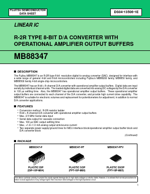 MB88347-P Datasheet PDF Fujitsu