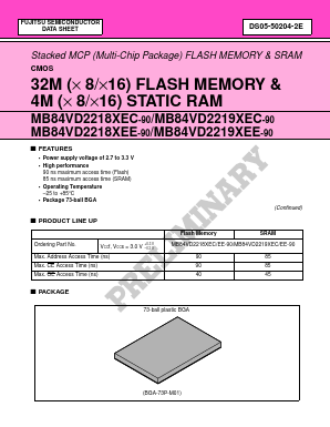 MB84VD22191EC Datasheet PDF Fujitsu