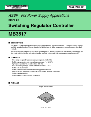 MB3775 Datasheet PDF Fujitsu