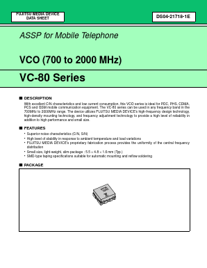 VC-2R2A80 Datasheet PDF Fujitsu