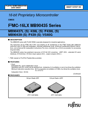 MB90437LS Datasheet PDF Fujitsu