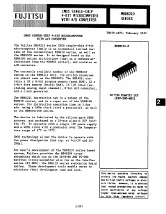MB8821X Datasheet PDF Fujitsu