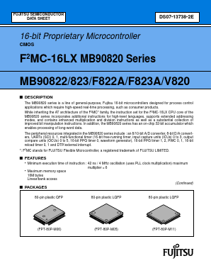 MB90823 Datasheet PDF Fujitsu