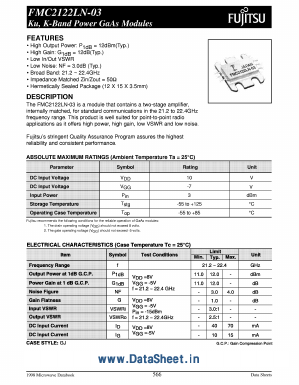 FMC2122LN-03 Datasheet PDF Fujitsu