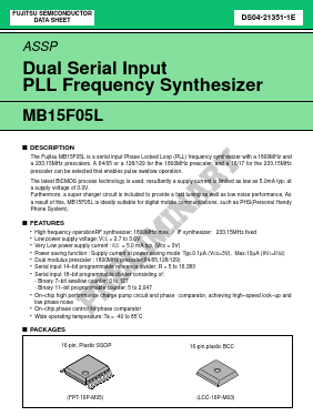 MB15F05L Datasheet PDF Fujitsu