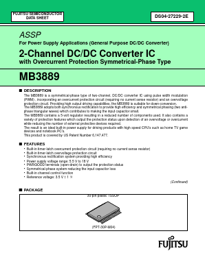MB3889 Datasheet PDF Fujitsu