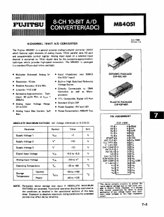MB4051 Datasheet PDF Fujitsu