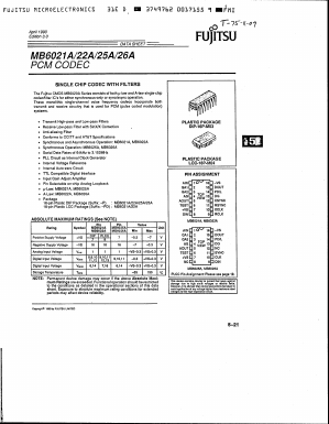 MB6021A Datasheet PDF Fujitsu
