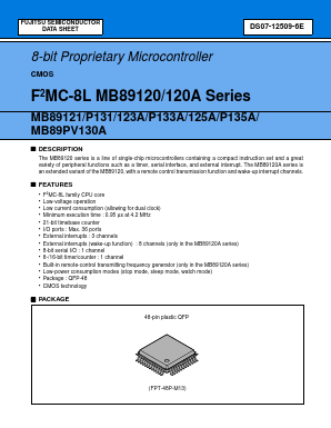 MB89123A Datasheet PDF Fujitsu