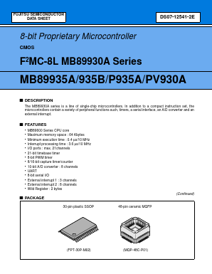 MB89935 Datasheet PDF Fujitsu