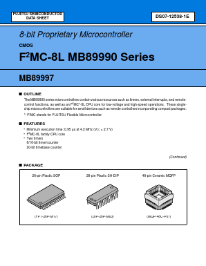 MB8999X Datasheet PDF Fujitsu