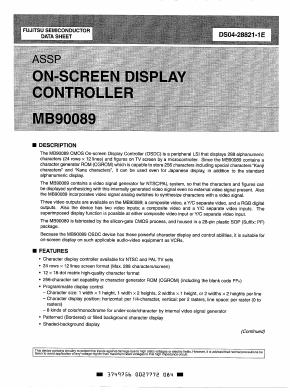 MB90089-PF Datasheet PDF Fujitsu