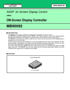 MB90092 Datasheet PDF Fujitsu