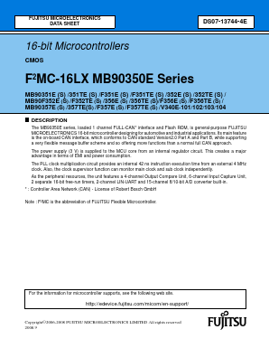 MB90356TES Datasheet PDF Fujitsu