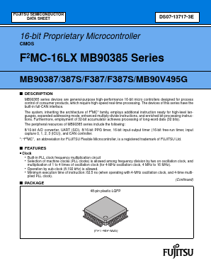 MB90385 Datasheet PDF Fujitsu