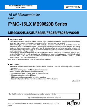 MB90820B Datasheet PDF Fujitsu