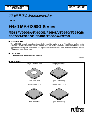 MB91F366GB Datasheet PDF Fujitsu