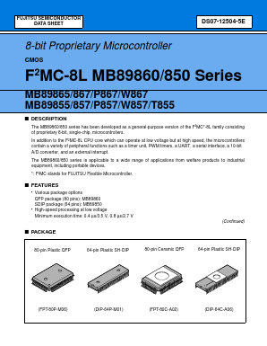 MB89855 Datasheet PDF Fujitsu