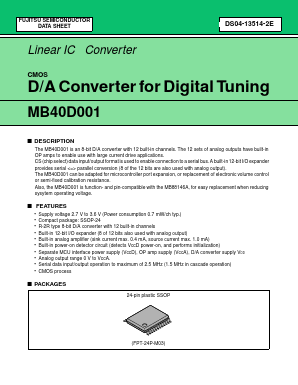MB40D001PFV Datasheet PDF Fujitsu