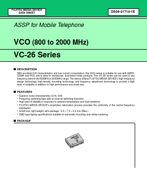 VC-2R8A26-1065 Datasheet PDF Fujitsu