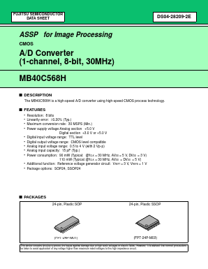 MB40C568HPF Datasheet PDF Fujitsu