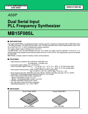 MB15F08SL Datasheet PDF Fujitsu