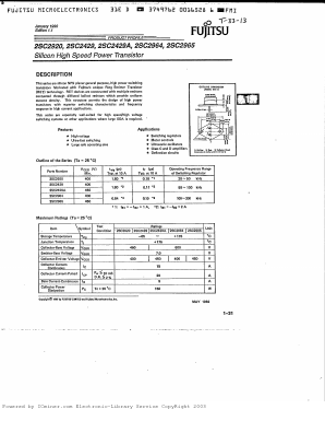 2SC2429 Datasheet PDF Fujitsu