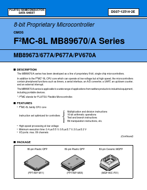 MB89673 Datasheet PDF Fujitsu