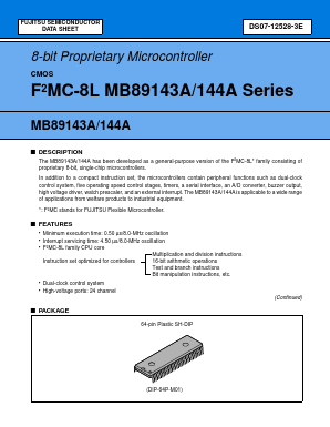 MB89144A Datasheet PDF Fujitsu