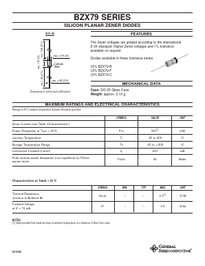 BZX79-C5V1 Datasheet PDF General Semiconductor
