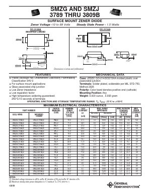 SMZJ3803A Datasheet PDF General Semiconductor