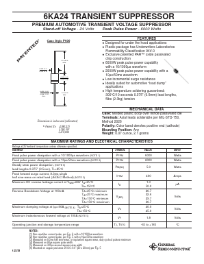 6KA24 Datasheet PDF General Semiconductor