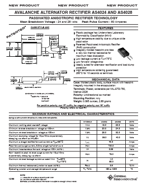 AS4024 Datasheet PDF General Semiconductor