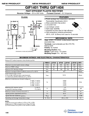 GIF1403 Datasheet PDF General Semiconductor