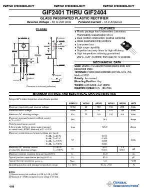 GIF2401 Datasheet PDF General Semiconductor