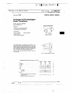 2N6578 Datasheet PDF General Semiconductor