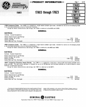 17BE3 Datasheet PDF General Electric Company