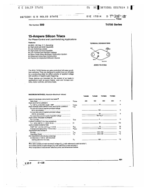 T4700 Datasheet PDF GE Solid State